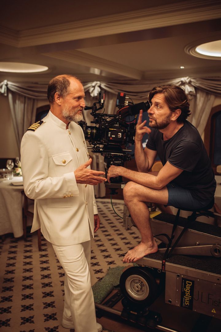 Woody Harrelson and driector Ruben Östlund (Photo: Plattform Produktion)