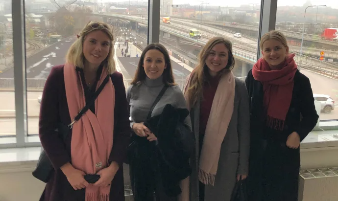 Siemens traineer 2019-2020: Annica, Ebba, Linnea och Cecilia