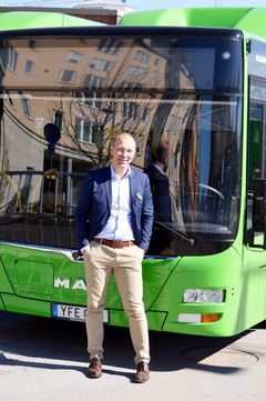 ​Jonas Skovgaard, ny VD för Gamla Uppsala Buss AB (GUB).