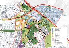 Utvecklingsplan Gränby - en framtidsbild över hur Gränby kan utvecklas som stadsnod.