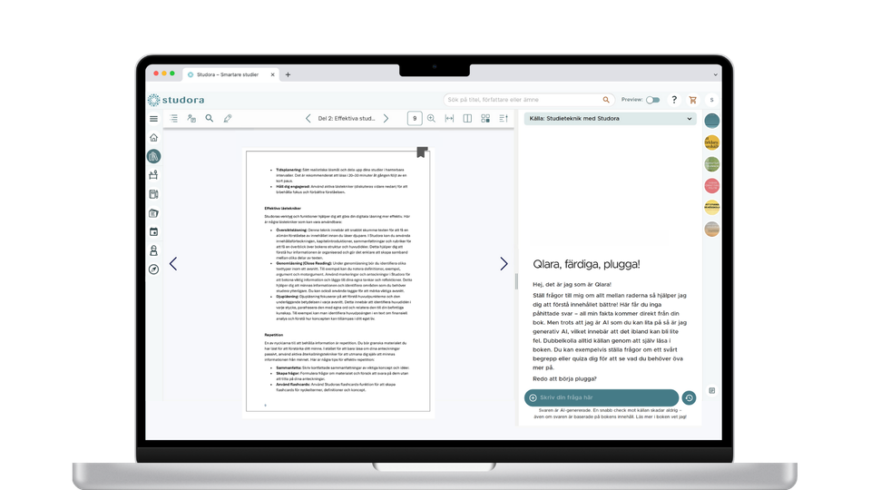 Studora laptop Qlara AI