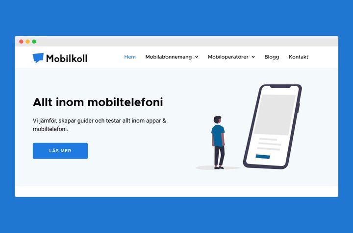 Mobilkoll lanserar ny hemsida som jämför mobiloperatörer