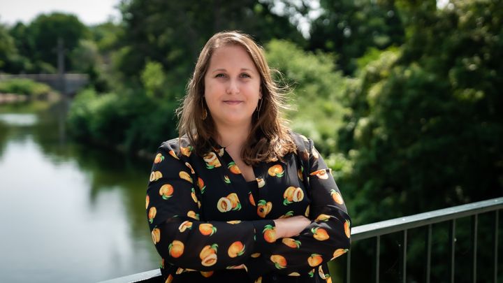 Djurens Rätts riksordförande Camilla Bergvall besöker Helsingborg. Foto: Jacob Grange