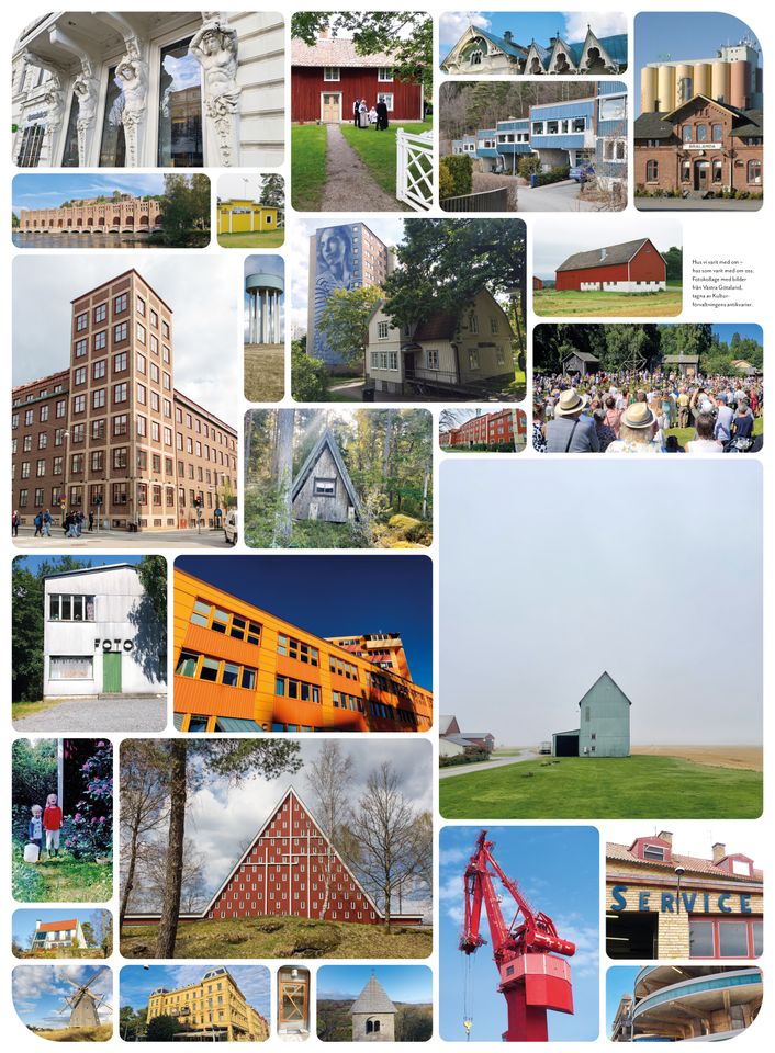 Älskade hus fotocollage