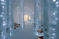 Icehotel skogen. Design Anna Öhlund och John Pettersson. Foto Asaf Kliger