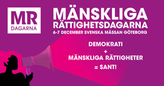 Mänskliga Rättighetsdagarna hålls i Göteborg 6-7 december.