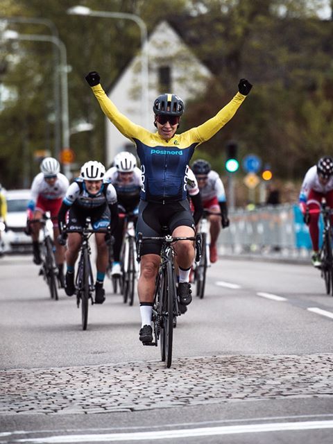 Sara Mustonen vann Tour of Uppsala 2019. Foto: Kevin Hemphälä