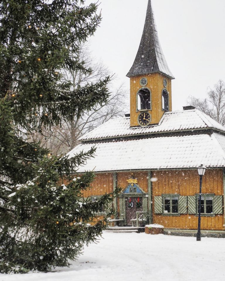 Rådhuset på Stora torget i Sigtuna i vintertid. _vinter 2021_Nathalie Constantin