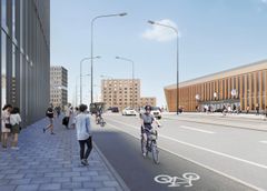 I anslutning till Veddestabron byggs Stockholms och Mälardalens nya knutpunkt för kollektivtrafik fram där tunnelbana, buss, pendeltåg, regional- och fjärrtåg möts i direkt anslutning till varandra. Den nya entrén till knutpunkten ska stå klar 2026. (Visionsbild: White Arkitekter)