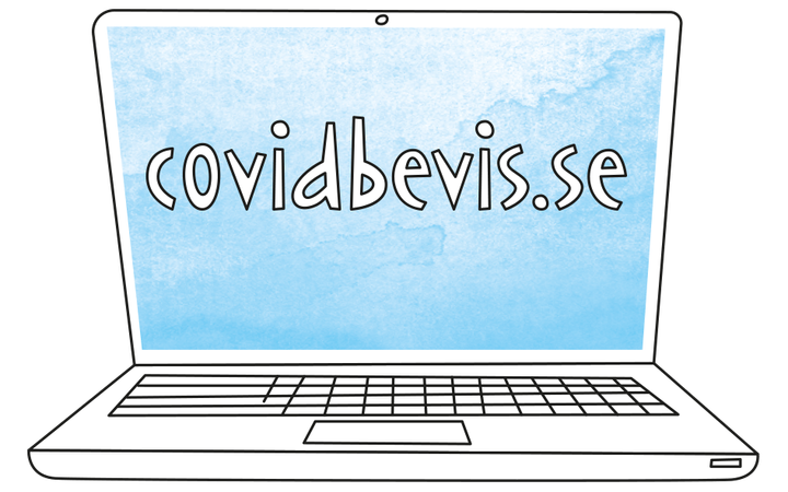 På www.covidbevis.se kan du snabbt och enkelt hämta ditt vaccinationsbevis med hjälp av din e-legitimation. Du kan spara det på din dator eller skriva ut det. 