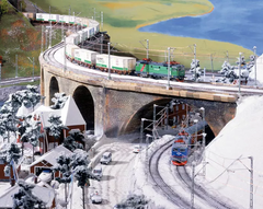 Även Skandinavien och klassiska SJ-tåg är en del av miniatyrutställningen Miniatur Wunderland i Hamburg. FOTO: Miniatur Wunderland Hamburg GmbH