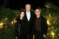 Isabelle Huppert, Robert Wilson och Ludovico Einaudi. Foto: Lucie Jansch.