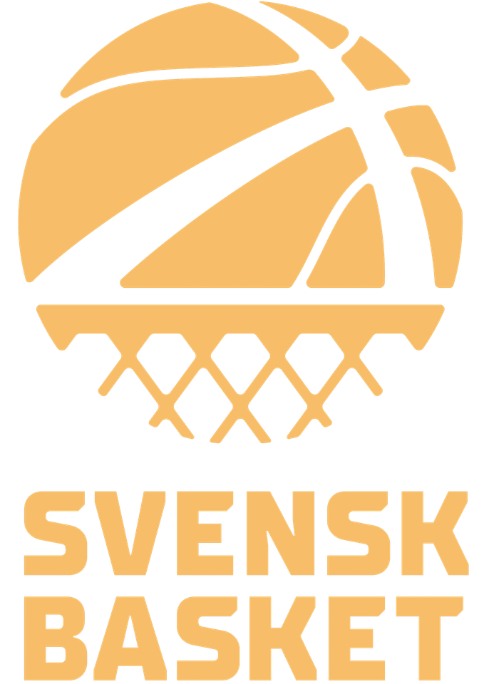 Svensk Basket - Centrerad - Blå bakgrund