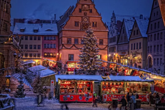 Julmarknaden Reiterlesmarkt i Rothenburg ob der Tauber (Bayern). FOTO: Rothenburg Tourismus Service/W. Pfitzinger