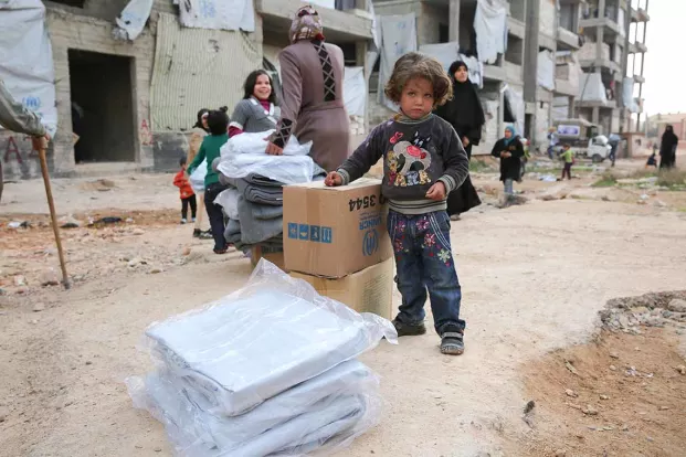 Läget för barn och familjer i Syrien är livsfarlig. Många lever utan trygghet och grundläggande rättigheter. Foto: UNHCR