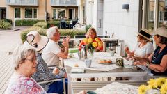 Seniorer på ett av Stångåstadens  55+ boende