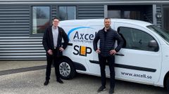 David Andersson, Axcell Fastighetspartner och Henrik Rönndahl, teknisk förvaltare på SLP.