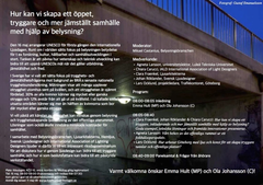 Inbjudan till Riksdagsseminarium 16 maj 2018.