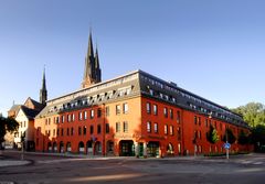 Kyrkokansliet i Uppsala byggdes i slutet av 1970-talet. Nu startar ett tvåårigt arbete med renovering och ombyggnation. Foto: Jim Elfström/Ikon.