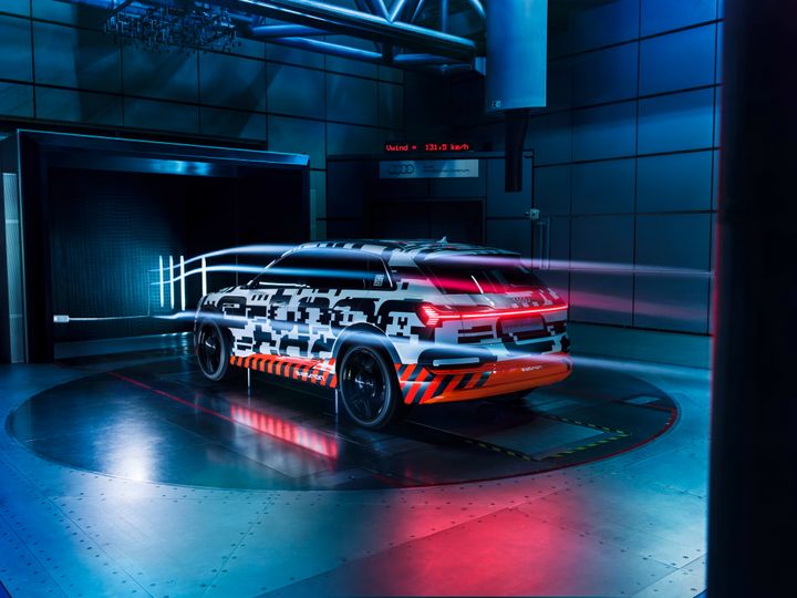 Audi e-tron prototype i vindtunnel