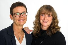 Anna Ståhl och Kerstin Angergård, verksamhetsutvecklare i Hälso- och sjukvårdsförvaltningen.