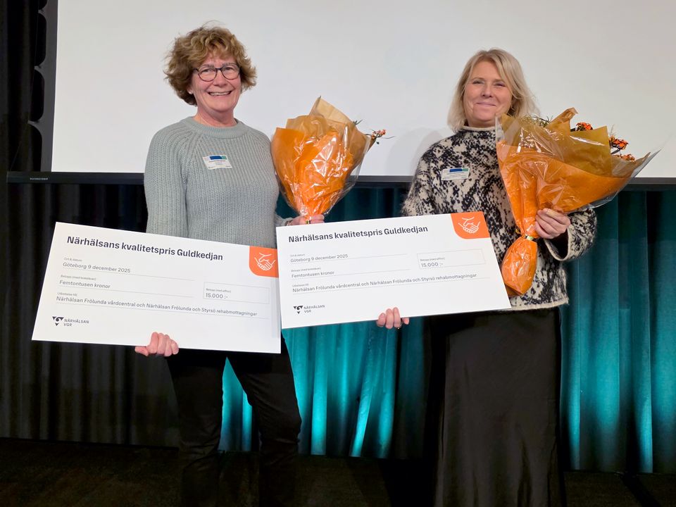 Guldkedjan 2025_andra pris_Närhälsan Frölunda vårdcentral och Närhälsans rehabmottagningar Frölunda och Styrsö