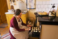 Baking in the kitchen at the Ironmonger’s Apartment. Photo: Marie Andersson/Skansen