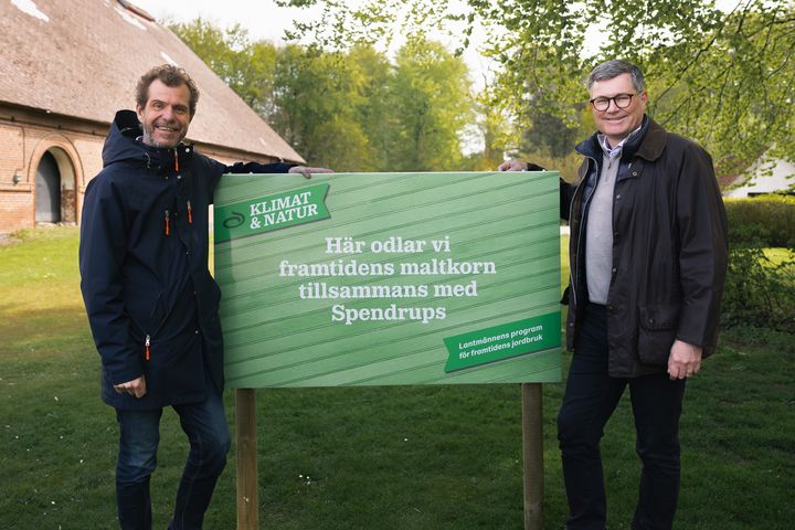 Fredrik Spendrup och Magnus Kagevik på Högesta Gård.