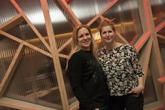 Anja Pärson och Filippa Rådin Audi quattro lounge Åre