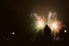 Nyårsfyrverkerier. Fireworks. Foto: Anna Yu/Skansen