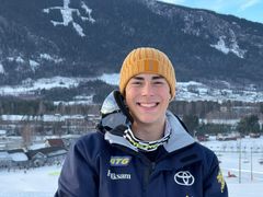 Aaron Lindström VM-fyra i dagens Super-G. Foto: Henrik Bergqvist/Parasport Sverige