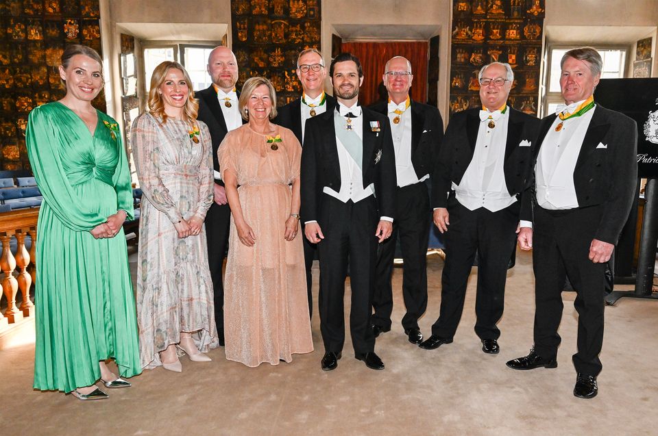 Gruppbild – 2023 års mottagare av Näringslivsmedaljen med H.K.H. Prins Carl Philip 