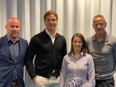 Bonnier och Schibsted garanterar 750 000 unika individer i ny gemensam videoprodukt. På bilden ser vi Christian Rissel och Alexander Lydecker från Bonnier News Sales, samt Cristina Roca Shouri och Joakim Flodin från Schibsted Marketing Services.