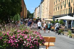Skånegatans sommargågata 2021. Foto: Sam Victorin