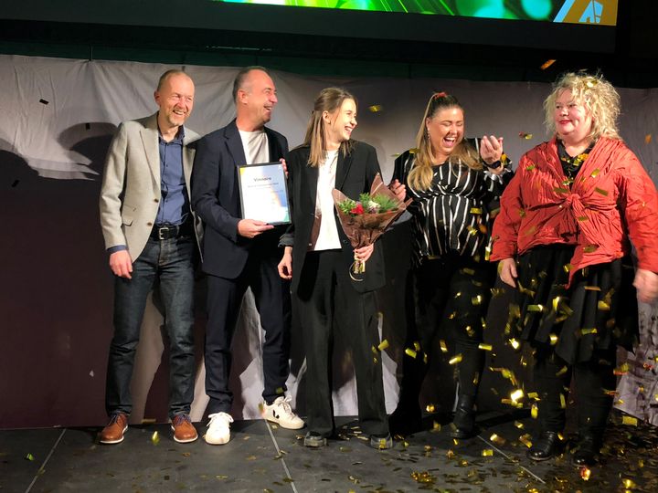 Vinnaren Familjebostäder representerades av Mattias Pettersson, Senir Jalovicic, Ellen Johnsson, Katarina Palm och Helene Persson
