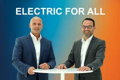 Thomas Ulbrich, medlem i Volkswagens ledningsgrupp med ansvar för e-mobility, och Christian Senger, chef för Volkswagens e-mobilitetsprodukter.