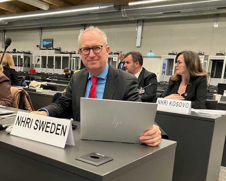 Direktör Fredrik Malmberg på plats i Genève. Foto: Tobias Rahm.