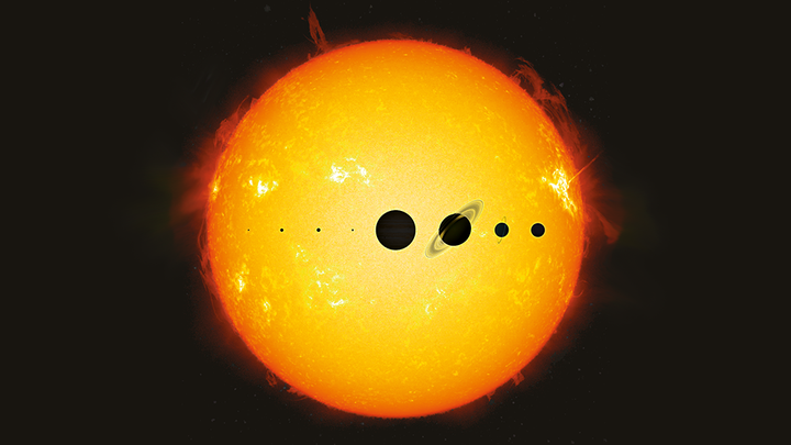 Solsystemet. Illustration: NASA
