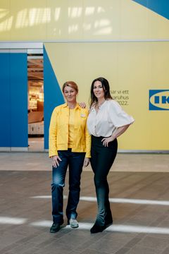 Jenny Vasquez Ling, varuhuschef IKEA och Cecilia Åkesson, centrumchef Retail City på AMF Fastigheter