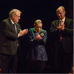 Ruth Bader Ginsburg vid prisutdelningen. Foto: Magnus Swärd, Judisk Kultur i Sverige