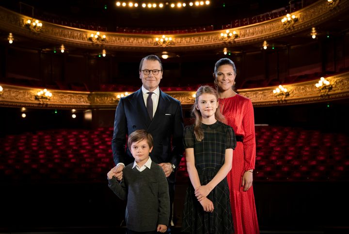 The Crown Princess family visit the Royal Swedish Opera before Christmas 2022. Photo: Royal Swedish Opera /Sören Vilks