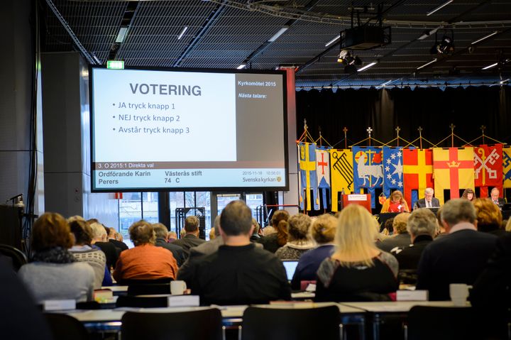 Årets kyrkomöte återsamlas nästa vecka för debatt och beslut. Foto: Magnus Aronson/Ikon.