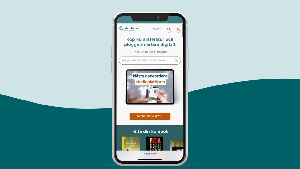 Studora mobil med bakgrund