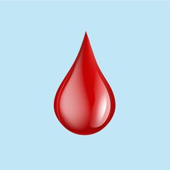 Den nya mensemojin i form av en droppe blod finns nu på Iphone.