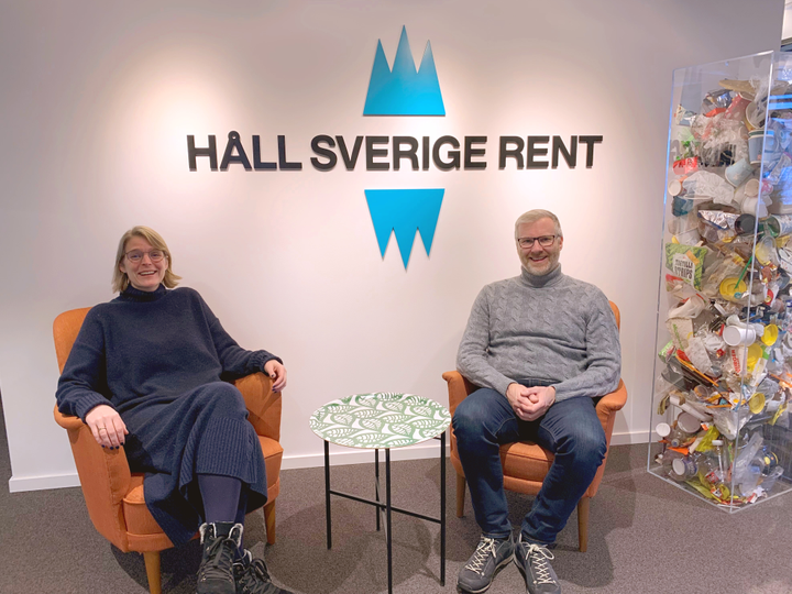 Kristina Bjerka och Daniel Olsson. Foto: Håll Sverige Rent
