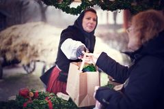 Julhandel på Marknadsgatan. Foto: Amanda Ljungqvist.