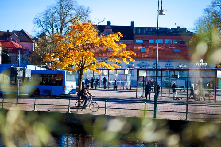 Södra Torget i Borås är en av de utpekade hållplatserna som ska utvecklas i Borås de kommande åren. Foto: Borås Stad