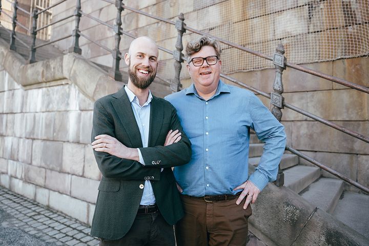 Carl-Oskar Bohlin, energi- och näringspolitisk talesperson (M) och Gunnar Strömmer, partisekreterare (M)