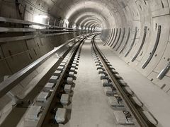 Den södra utbyggnaden av metrolinjen M4 inkluderar fem nya underjordiska stationer i Sydhavn. BILD: Vossloh