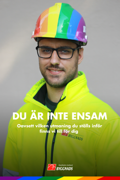 Pridekampanj från Byggnads Stockholm-Gotland